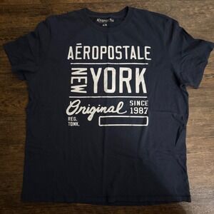 Aeropostale New‎ York Original Since 1987 Navy Blue T Shirt Size XL